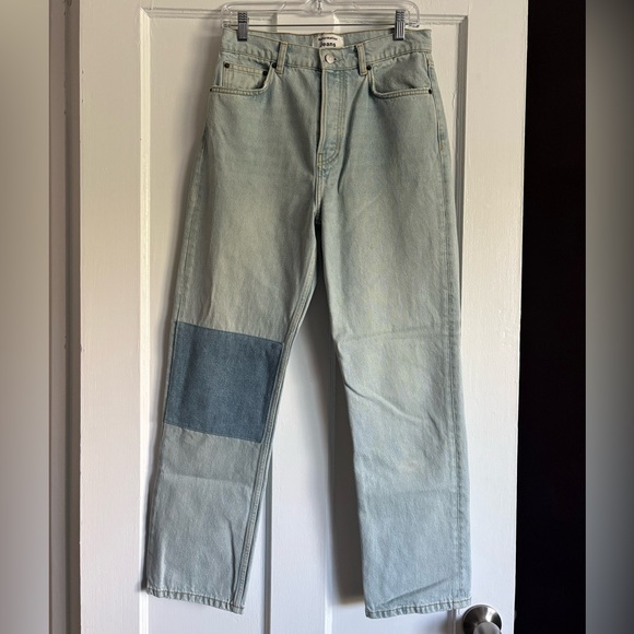Reformation Denim - Reformation Cynthia High Rise Patchwork Jeans